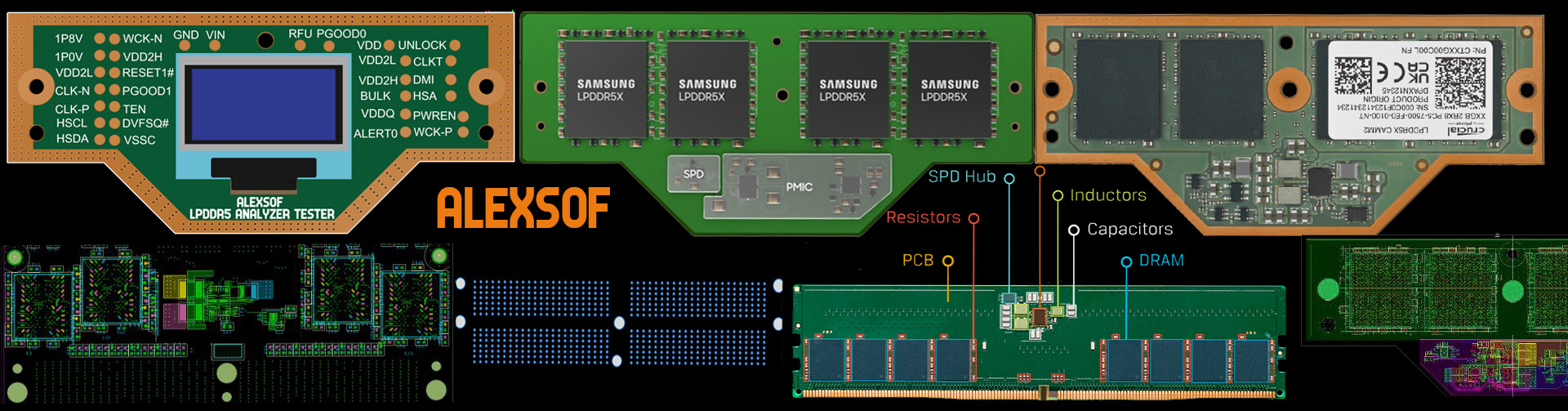 Lenovo ThinkPad P1 Gen 7 LPCAMM2 Memory - ALEXSOF LPDDR5 CAMM2 ANALYZER TESTER